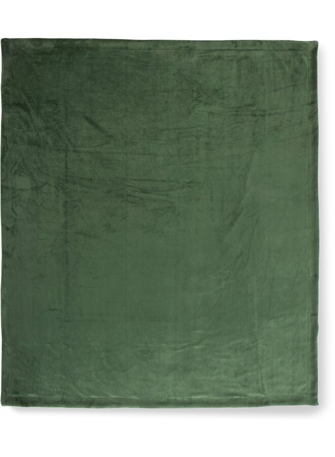 HIP Velvet Plaid Groen Uni Groen - 160x180