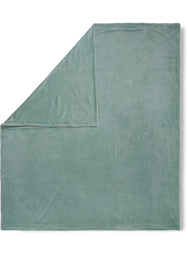 HIP Plaid Uni Lichtgroen - 160x180 - Velvet
