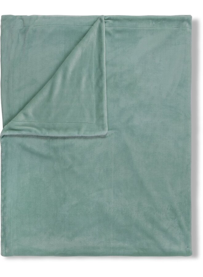 HIP Plaid Uni Lichtgroen - 160x180 - Velvet