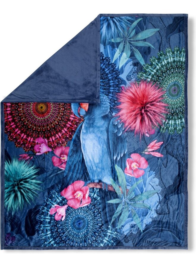 HIP Plaid Ofelia Blauw - 130x160 - Velvet