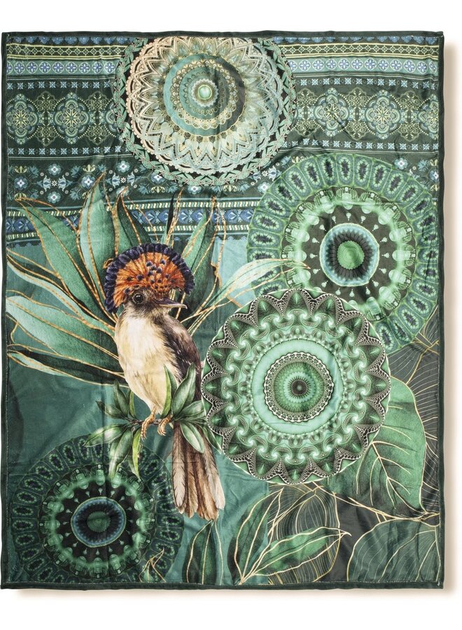 Plaid Damali Groen - 130x160 - Velvet