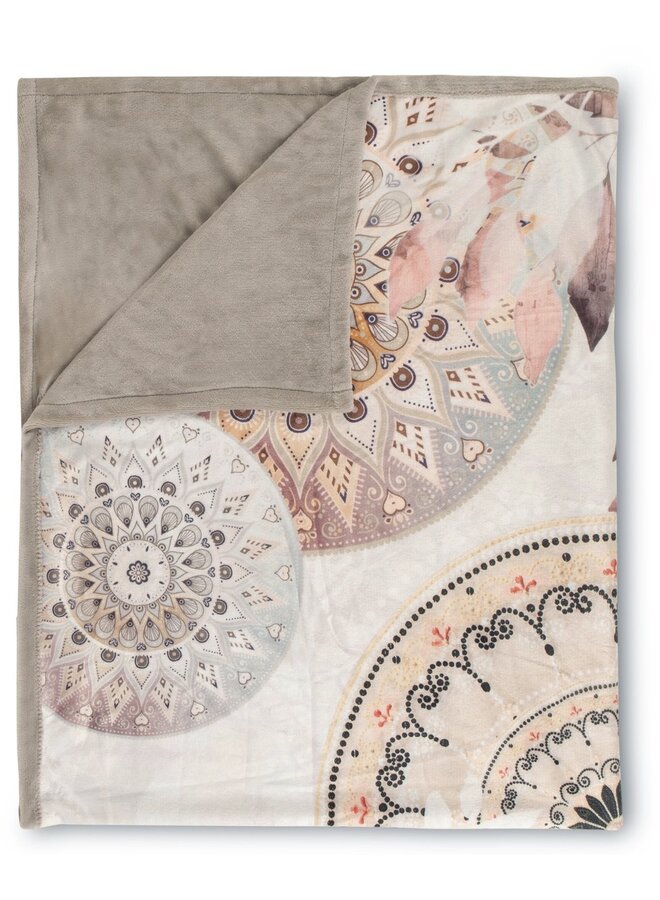 HIP Plaid Afina Grijs - 130x160 - Velvet