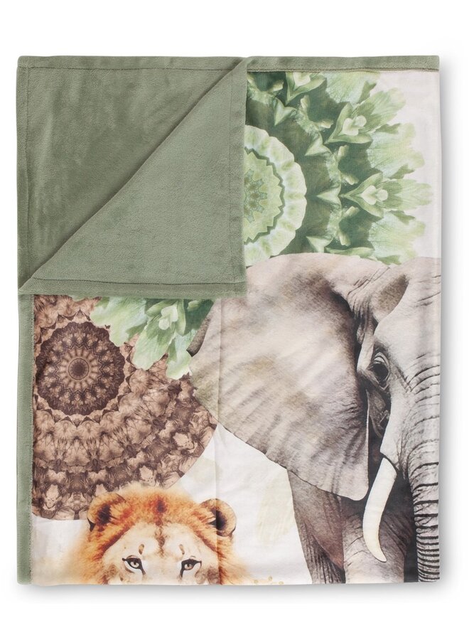 HIP Plaid Sagadar Groen - 130x160 - Velvet