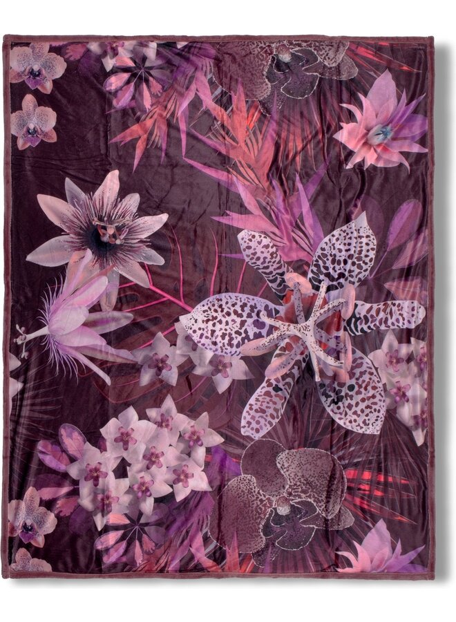 Plaid Farze Bordeaux - 130x160 - Velvet