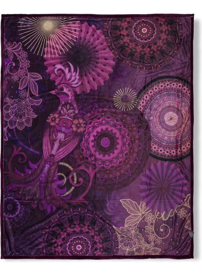 Plaid Miska Bordeaux - 130x160 - Velvet