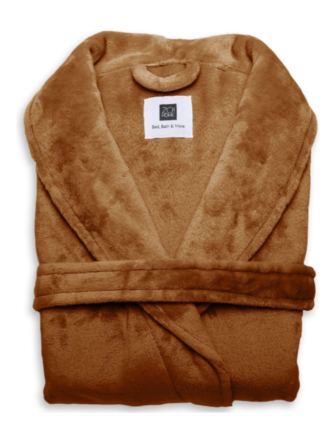 Fleece Badjas Oranje