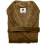 ZO! Home Fleece Badjas Cognac Bruin