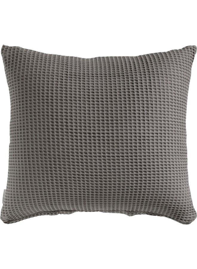 Kussenslopen Wafel (Set Van 2) Antraciet - 60x70 - Katoen