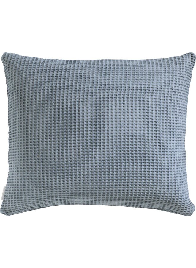 Heckett & Lane Kussenslopen Wafel (Set Van 2) Steel Blauw - 60x70 - Katoen