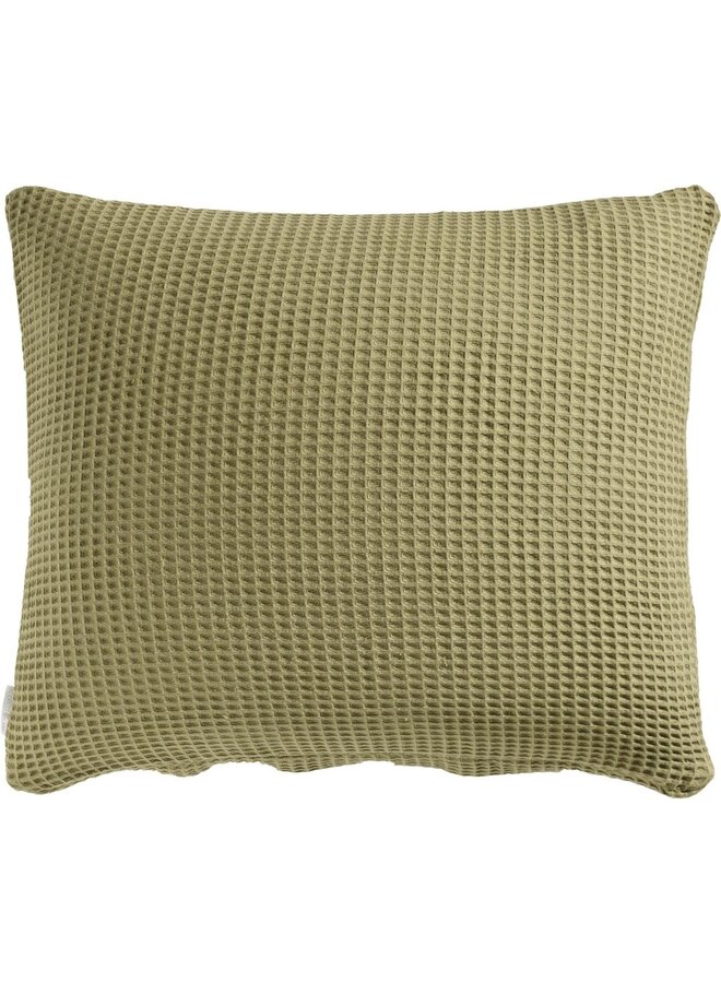 Kussenslopen Wafel (Set Van 2) Olijf Groen - 60x70 - Katoen