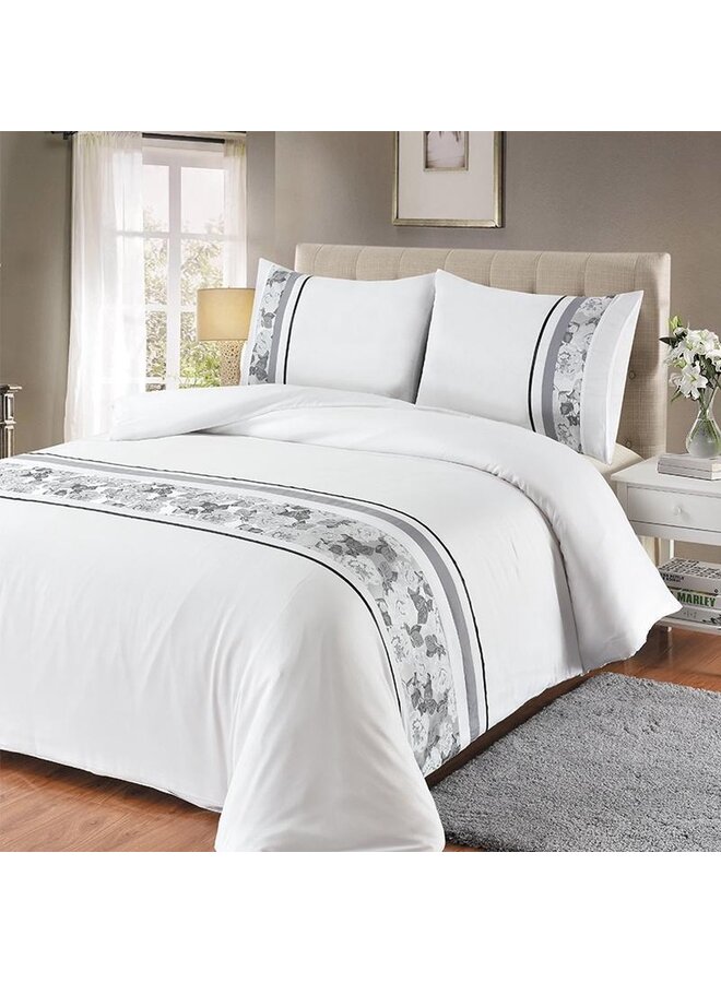 Fancy Embroidery Dekbedovertrek Sabra Wit - Microvezel