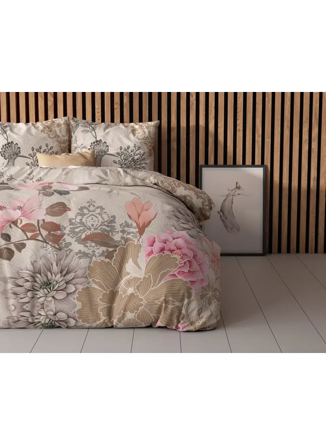 Sleeptime Dekbedovertrek Forest Flowers Creme - Microvezel