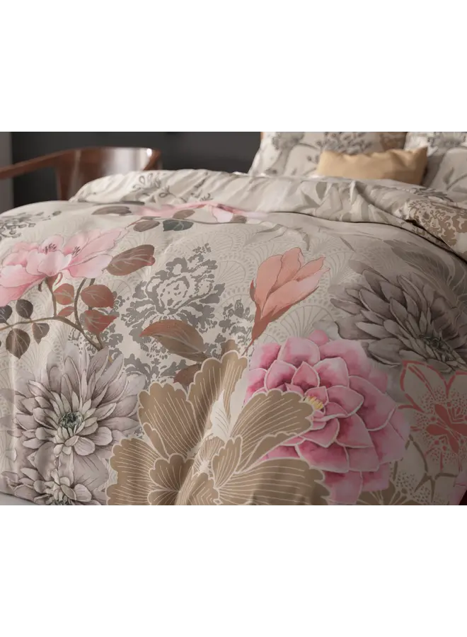 Sleeptime Dekbedovertrek Forest Flowers Creme - Microvezel