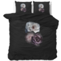 Sleeptime Dekbedovertrek Deep Flowers Zwart - Microvezel