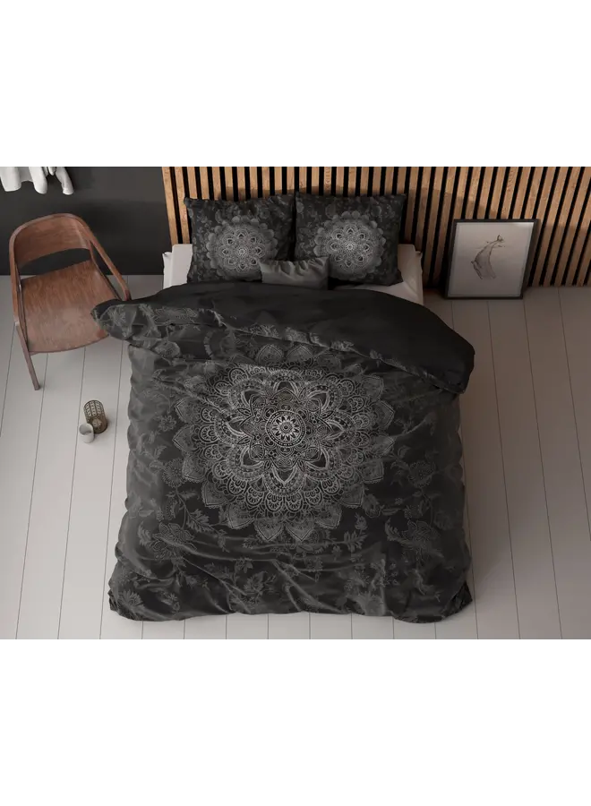 Sleeptime Dekbedovertrek Katinka Antraciet - Microvezel