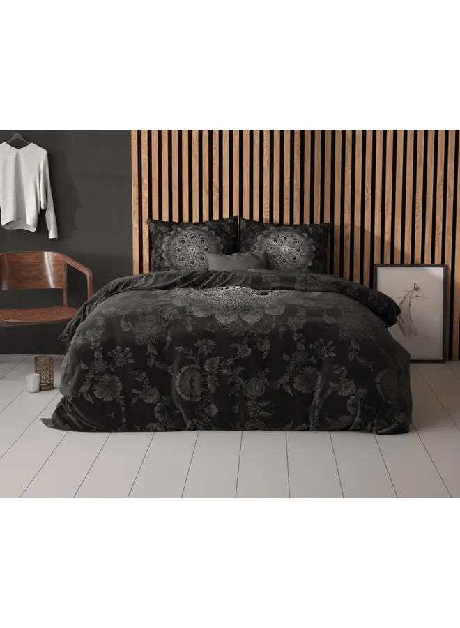 Sleeptime Dekbedovertrek Katinka Antraciet - Microvezel