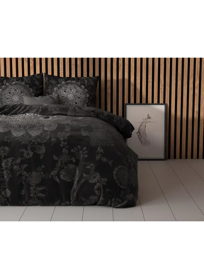 Sleeptime Dekbedovertrek Katinka Antraciet - Microvezel