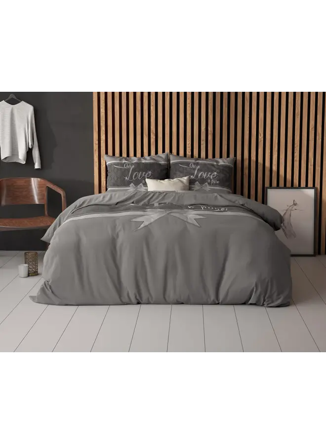 Sleeptime Dekbedovertrek Pure Love Grijs - Microvezel