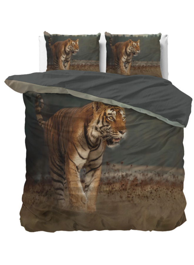 Dekbedovertrek Nature Tiger Taupe - Microvezel