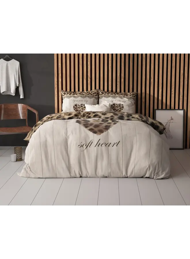 Sleeptime Dekbedovertrek You Are My Heart Zand - Microvezel