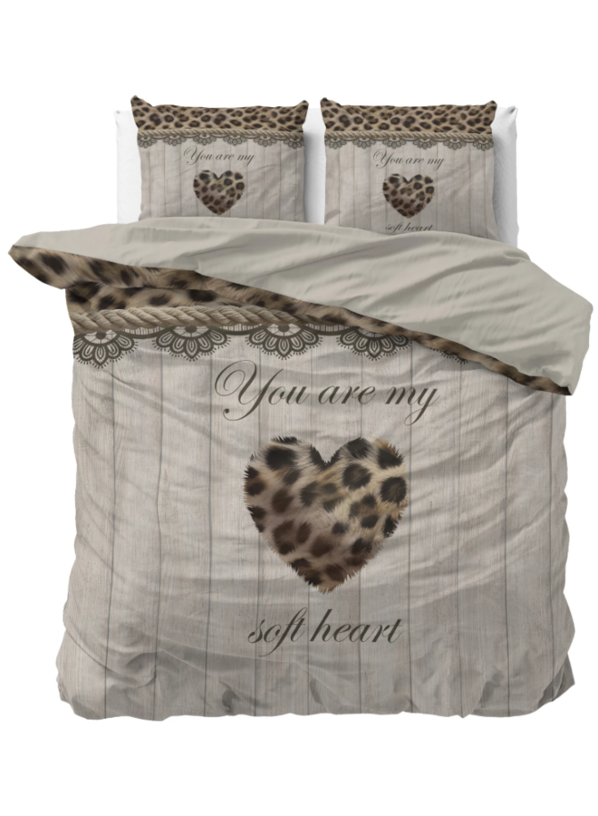 Dekbedovertrek You Are My Heart Zand - Microvezel