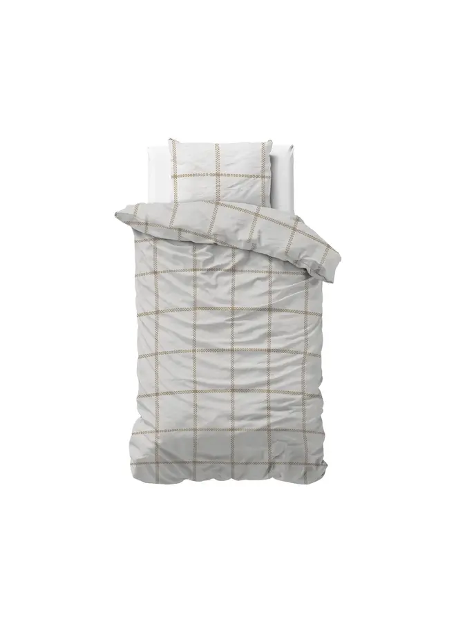 Sleeptime Dekbedovertrek Vasco Wit - Microvezel