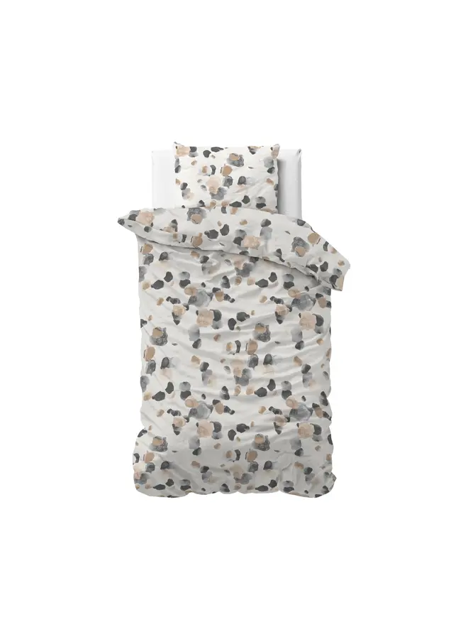 Sleeptime Dekbedovertrek Spotty Zand - Microvezel
