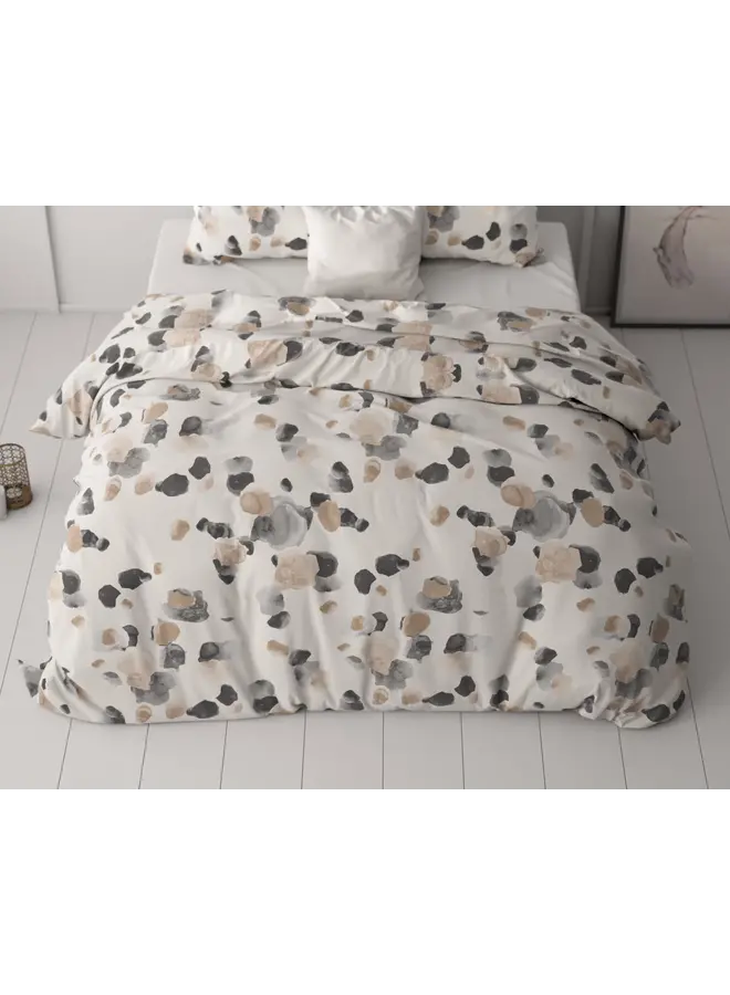 Sleeptime Dekbedovertrek Spotty Zand - Microvezel