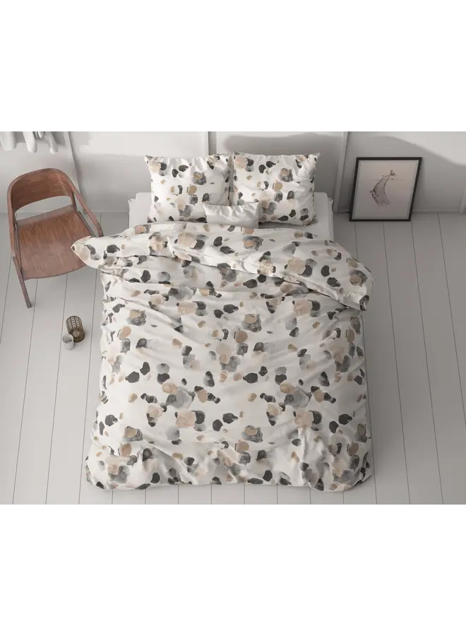 Sleeptime Dekbedovertrek Spotty Zand - Microvezel