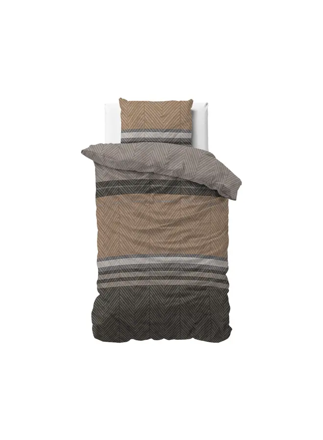 Sleeptime Dekbedovertrek Ezgi Bruin - Microvezel