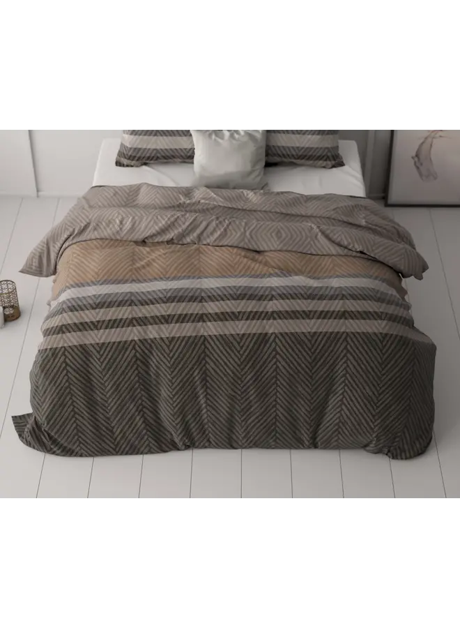 Sleeptime Dekbedovertrek Ezgi Bruin - Microvezel