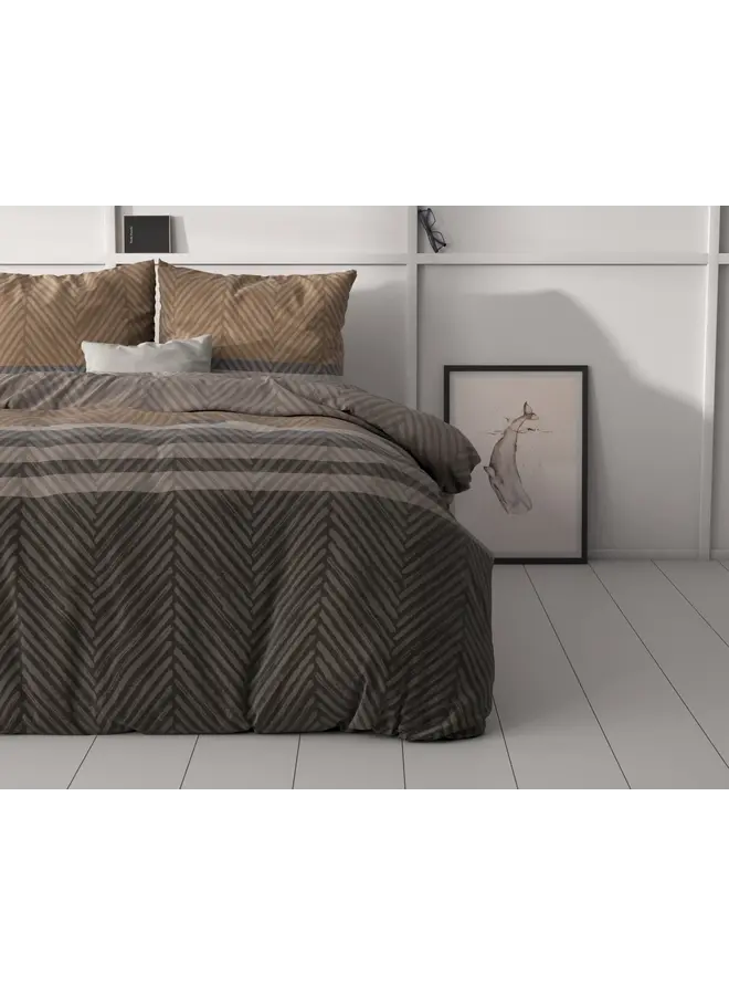 Sleeptime Dekbedovertrek Ezgi Bruin - Microvezel