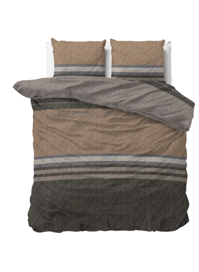 Sleeptime Dekbedovertrek Ezgi Bruin - Microvezel