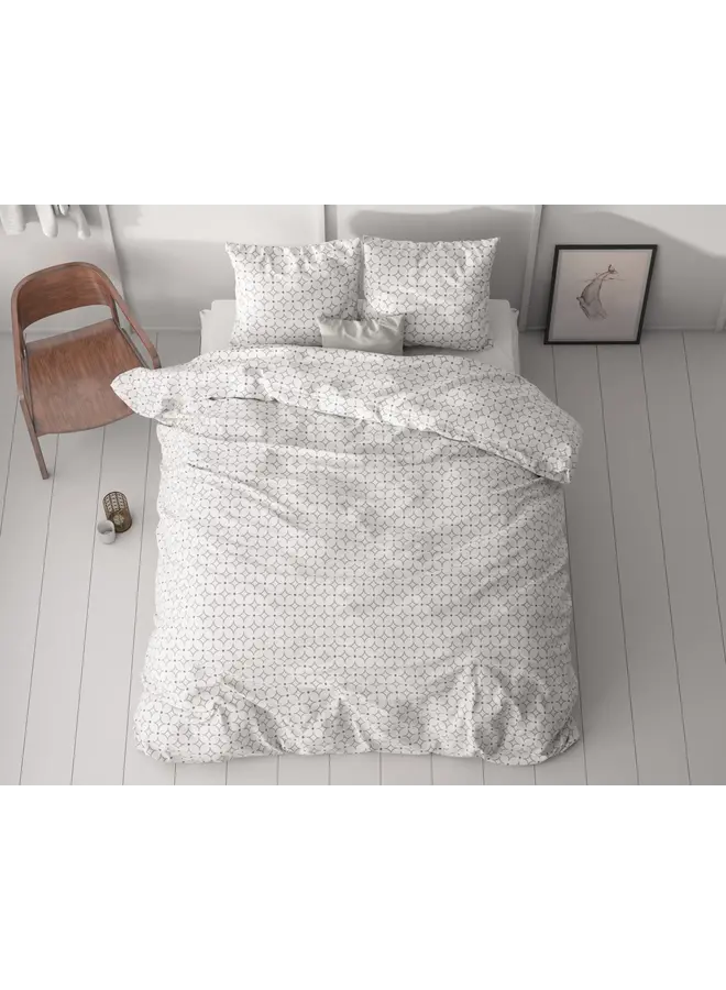 Sleeptime Dekbedovertrek Vardo Wit - Microvezel