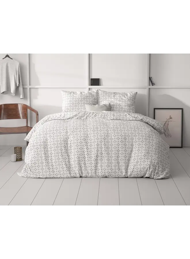 Sleeptime Dekbedovertrek Vardo Wit - Microvezel