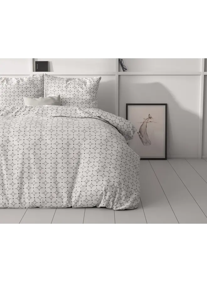 Sleeptime Dekbedovertrek Vardo Wit - Microvezel