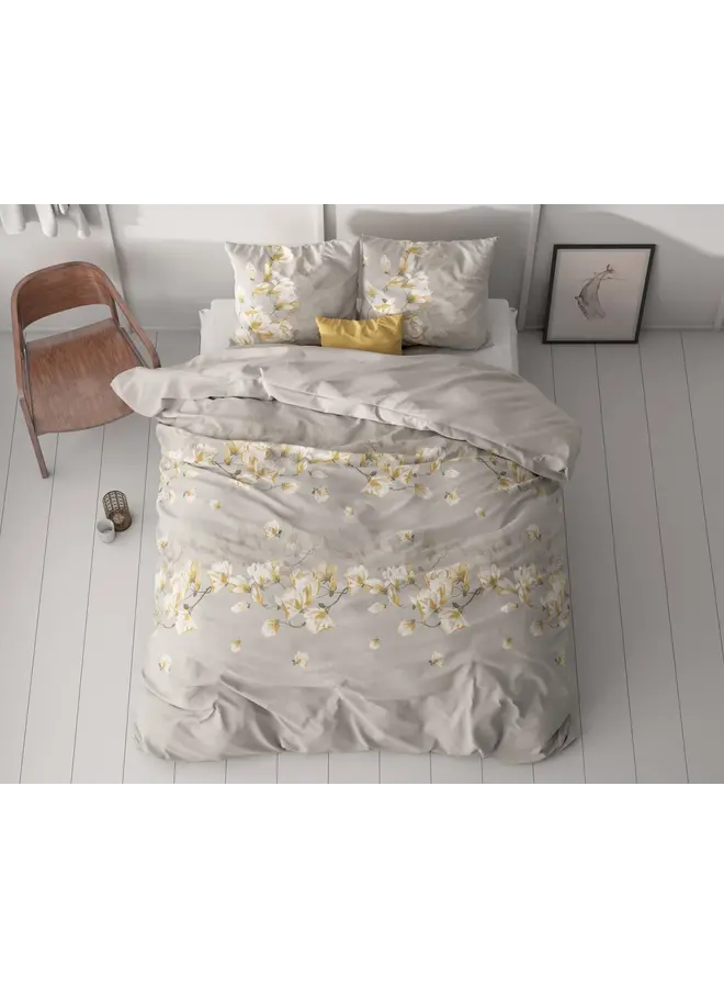 Sleeptime Dekbedovertrek Summer Flower Zand - Microvezel