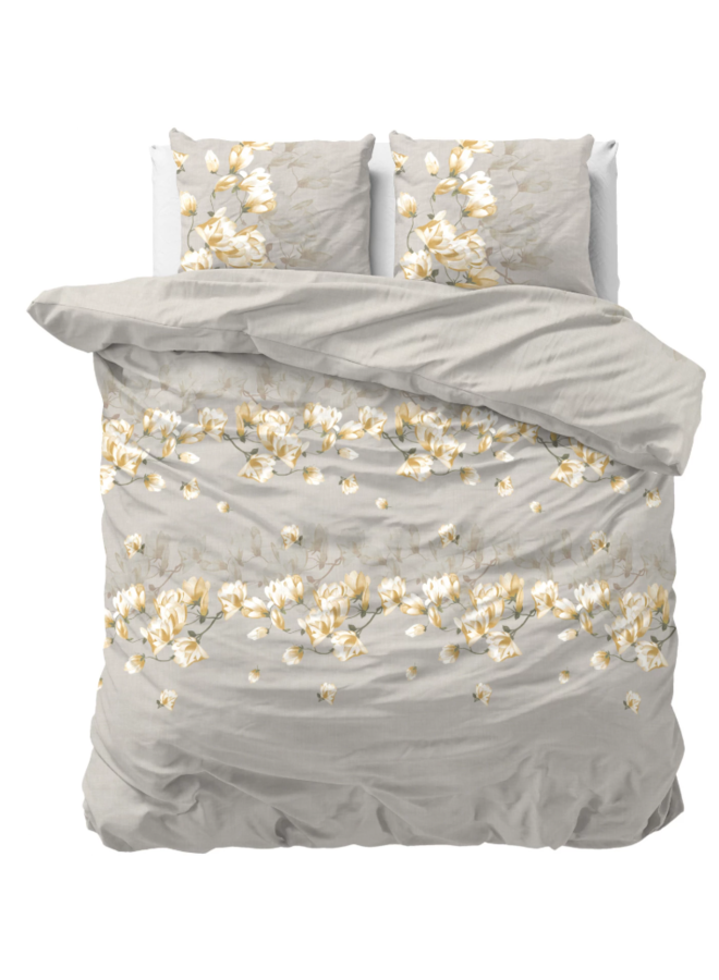Dekbedovertrek Summer Flower Zand - Microvezel PL1