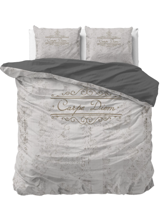 Dekbedovertrek Carpe Diem 2 Antraciet - Microvezel