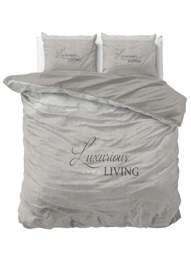 Sleeptime Dekbedovertrek Luxurious Living Zand - Microvezel