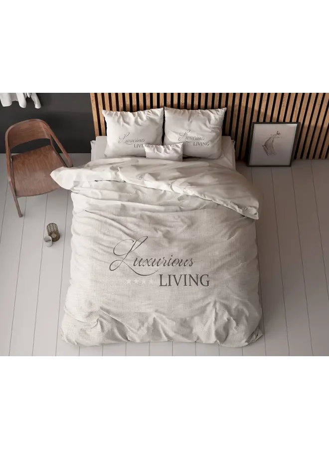 Sleeptime Dekbedovertrek Luxurious Living Zand - Microvezel