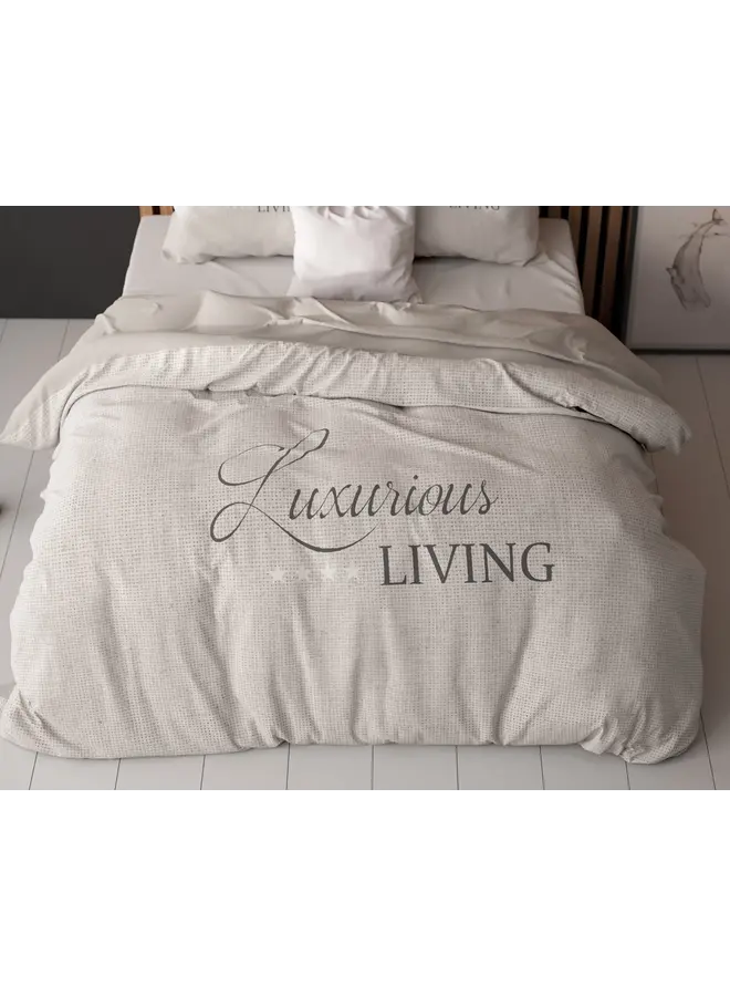 Sleeptime Dekbedovertrek Luxurious Living Zand - Microvezel