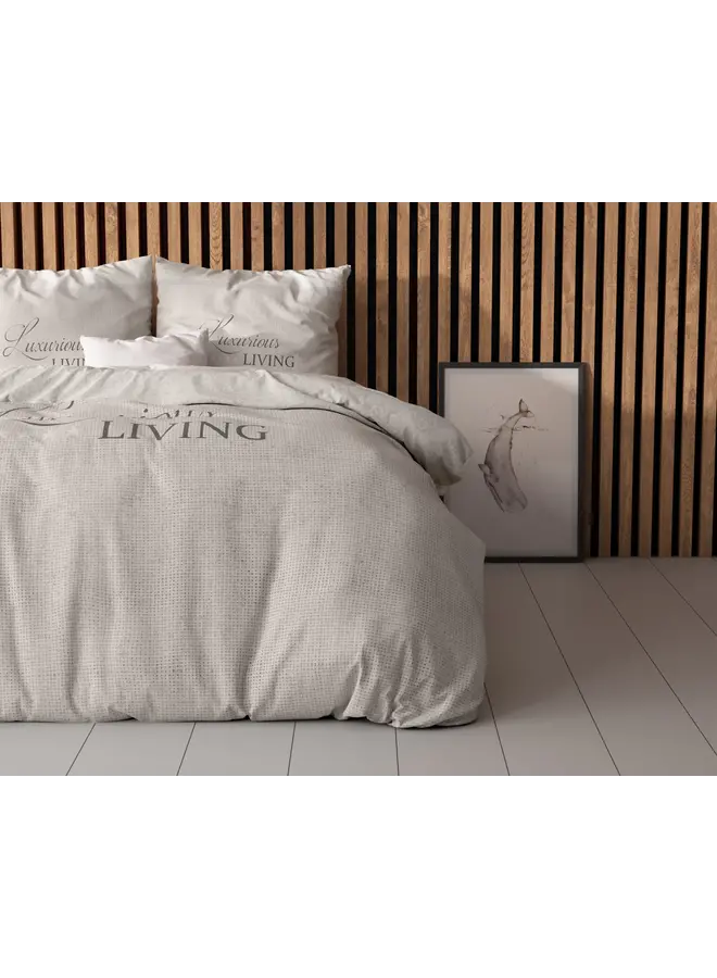 Sleeptime Dekbedovertrek Luxurious Living Zand - Microvezel
