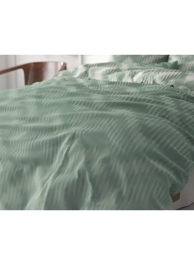 Sleeptime Dekbedovertrek Wavey Shades Groen - Microvezel