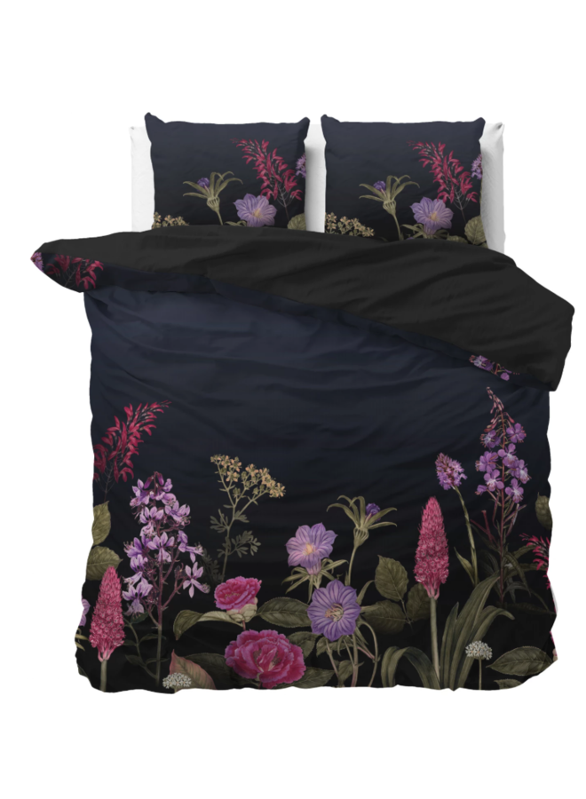 Sleeptime Dekbedovertrek Feline Zwart - Microvezel