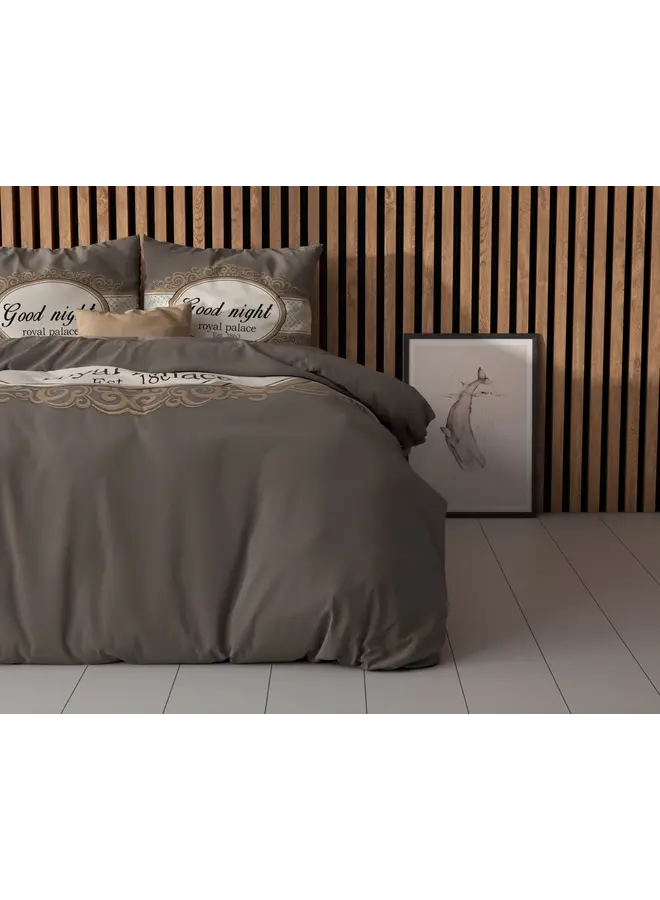 Sleeptime Dekbedovertrek Royal Palace Taupe - Microvezel