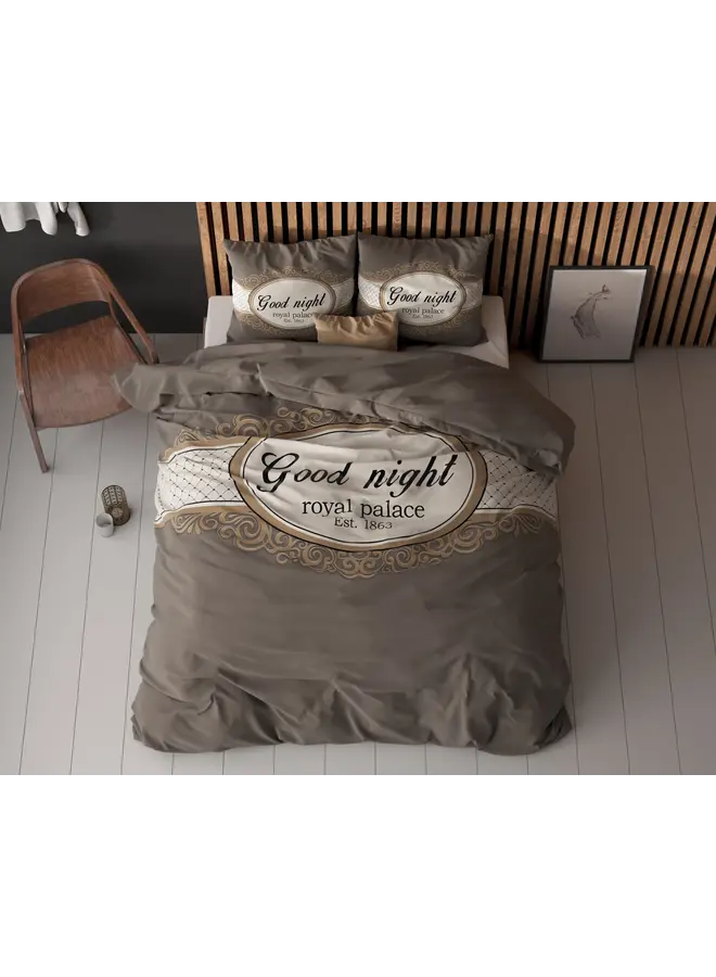 Sleeptime Dekbedovertrek Royal Palace Taupe - Microvezel