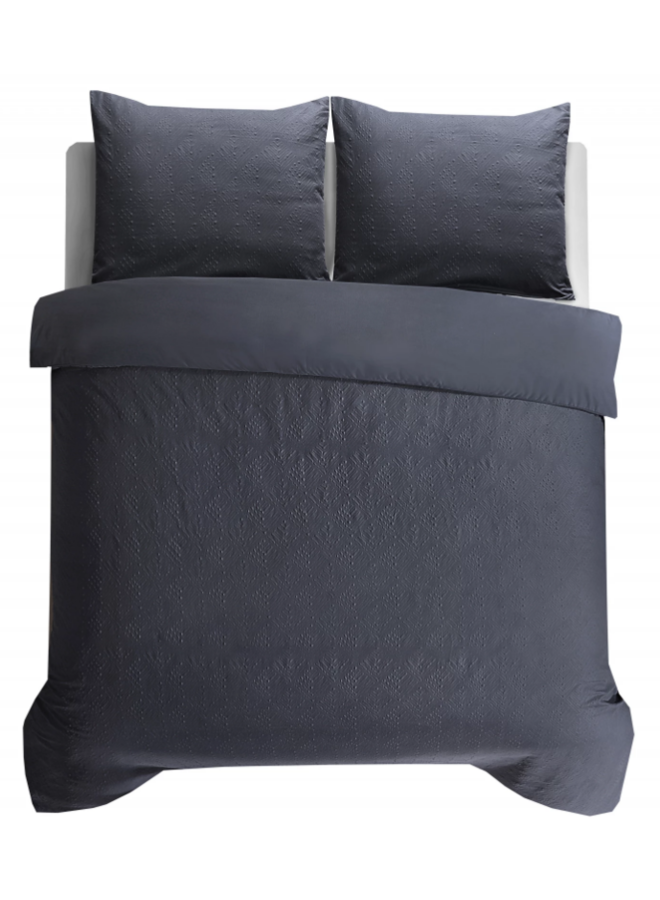 Dekbedovertrek Milano 3D Antraciet - Microvezel PL1
