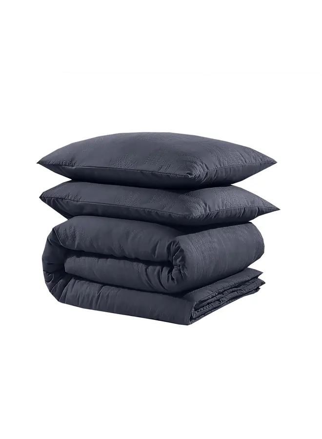 Sleeptime Dekbedovertrek Leaves 3D Antraciet - Microvezel