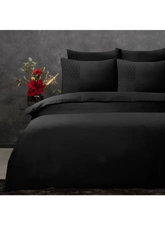 Sleeptime Dekbedovertrek Monte Negro Zwart - Microvezel